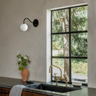 Josephine Petite Sconce shown in Matte Black