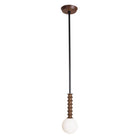 Joslyn Pendant shown in Walnut with Matte Black