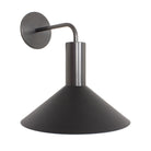 June Sconce shown in Matte Black with Graphite Patina