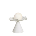 Loie Lamp shown in Natural White Glaze ceramic