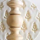 Lucy shown with Natural White and Cream Floral ceramic canopy