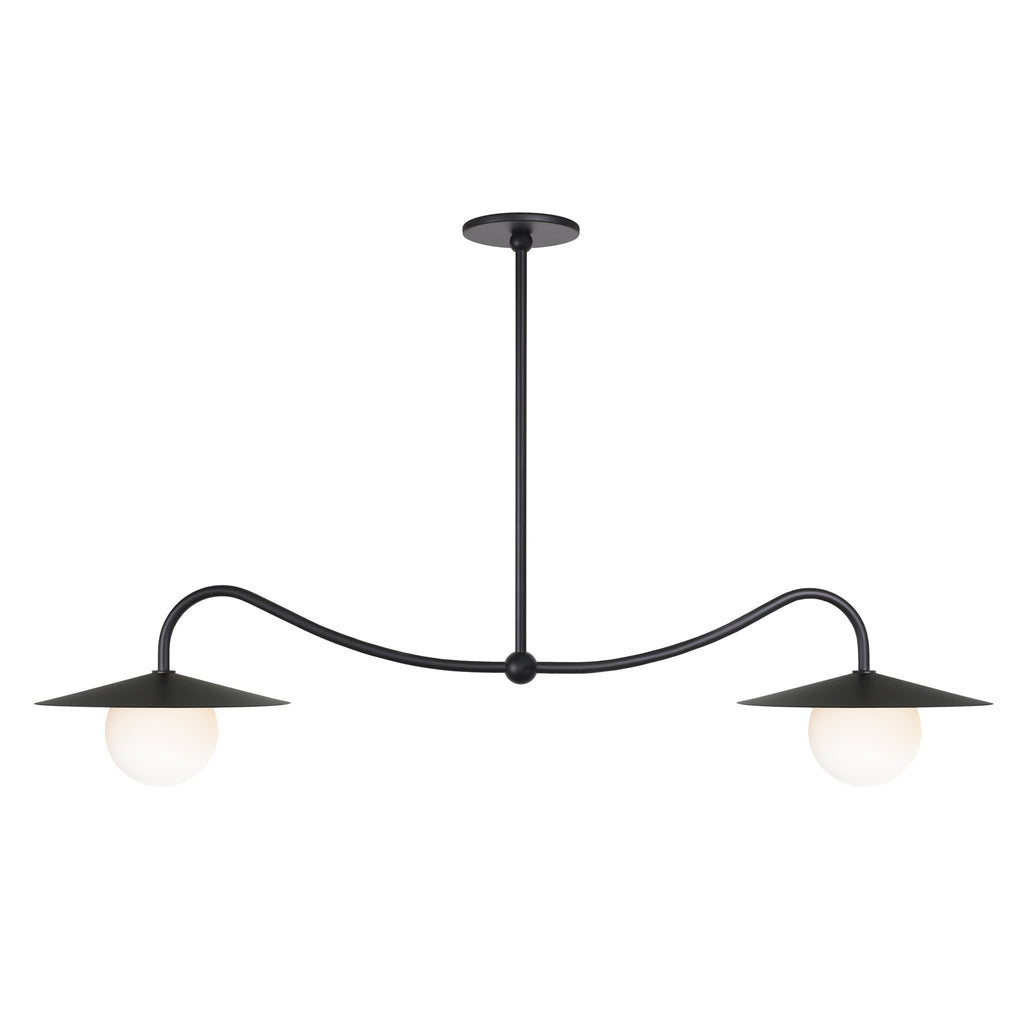 Marie Double Pendant shown in Matte Black