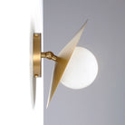 Marie Flush Sconce shown in Heirloom Brass