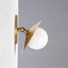 Marie Petite Flush Sconce shown in Heirloom Brass