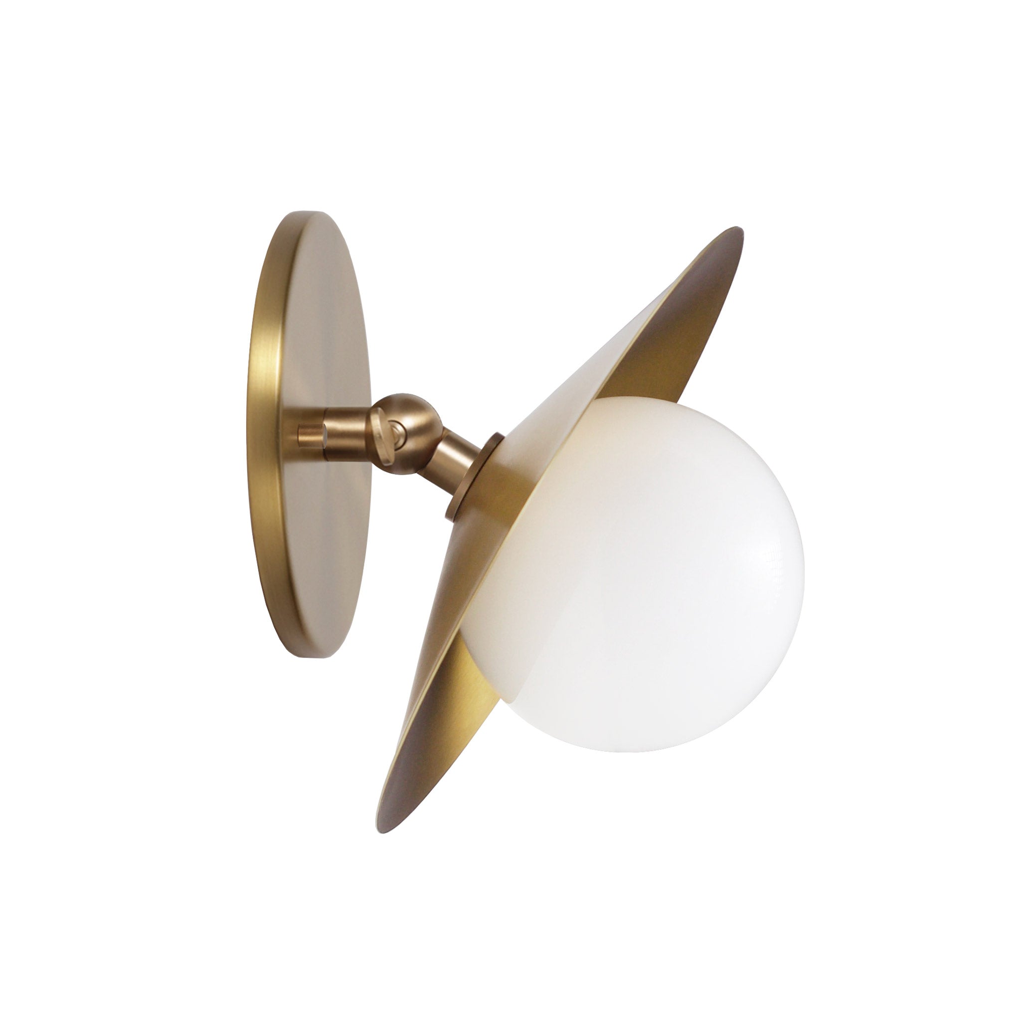 Marie Petite Flush Sconce shown in Heirloom Brass