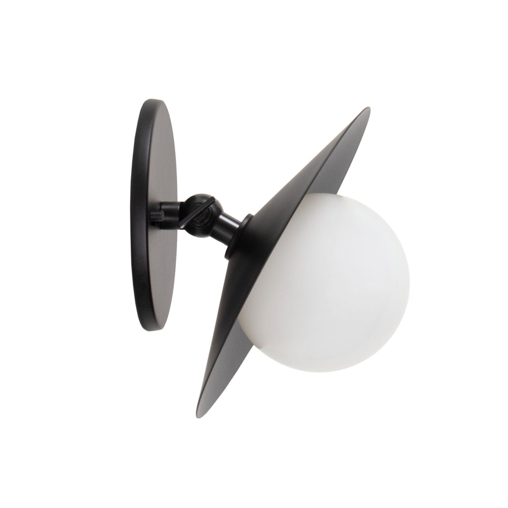 Marie Petite Flush Sconce shown in Matte Black