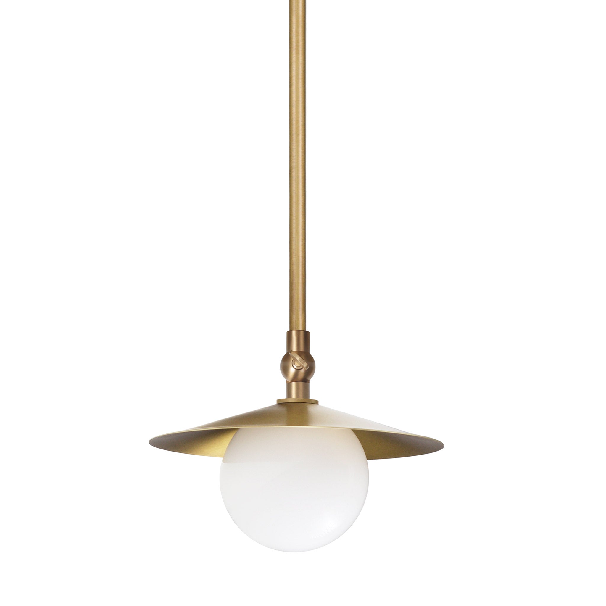 Marie Petite Pendant shown in Heirloom Brass