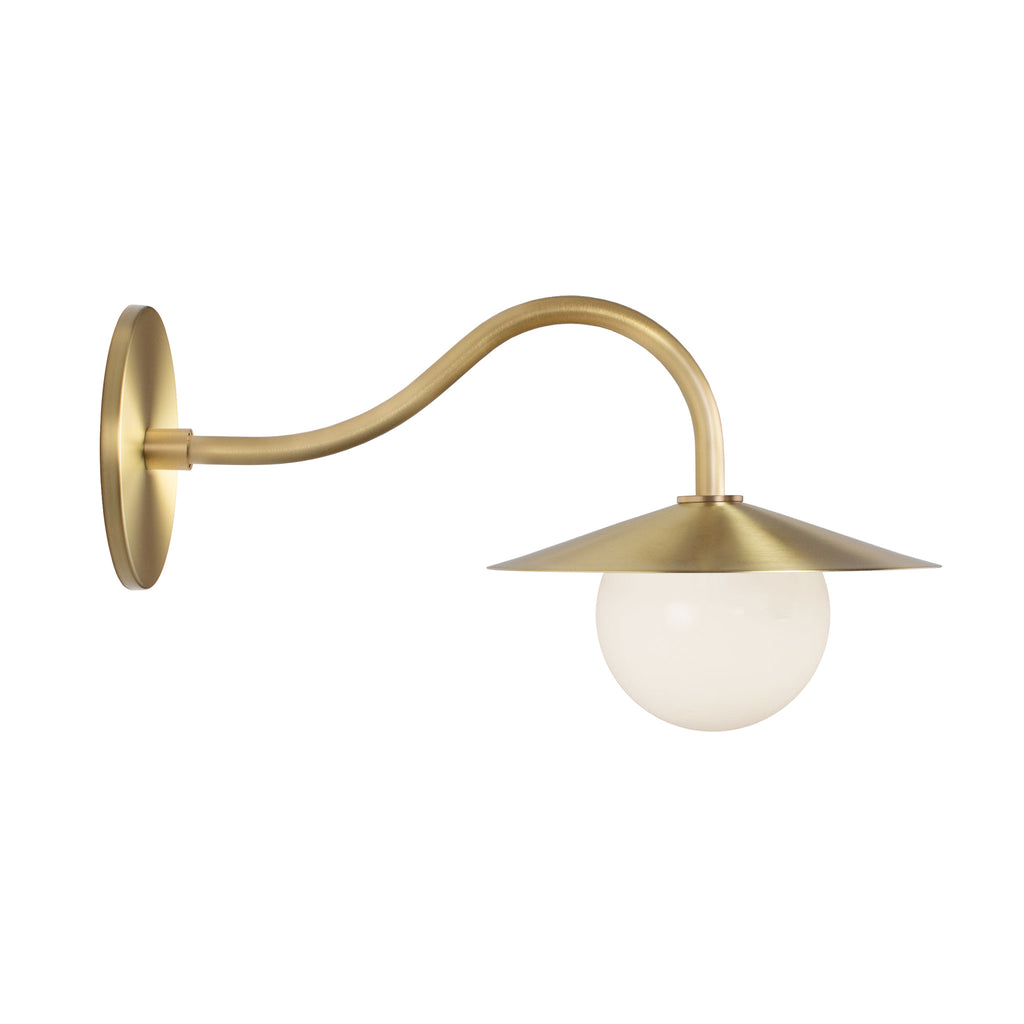 Marie Petite Sconce shown in Brass