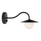 Marie Petite Sconce shown in Matte Black with a Backplate Dimmer Switch