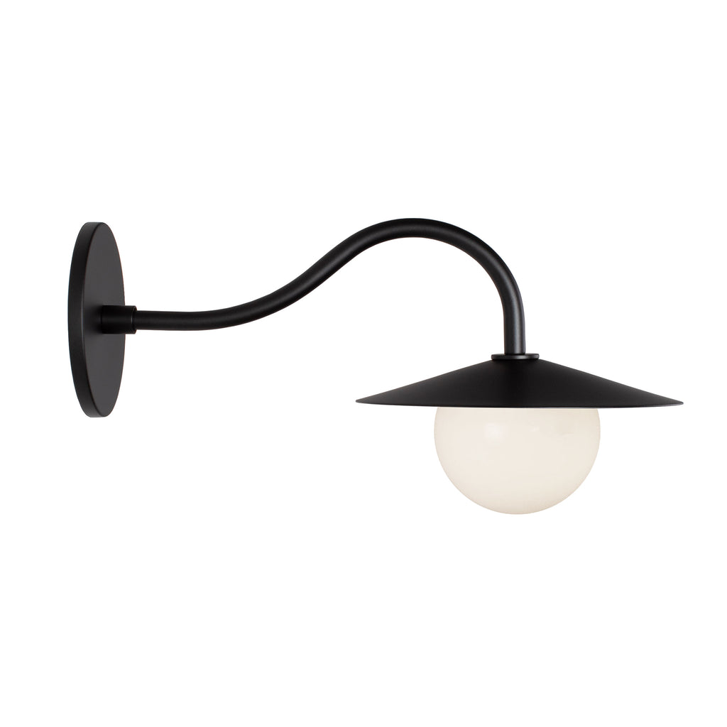 Marie Petite Sconce shown in Matte Black