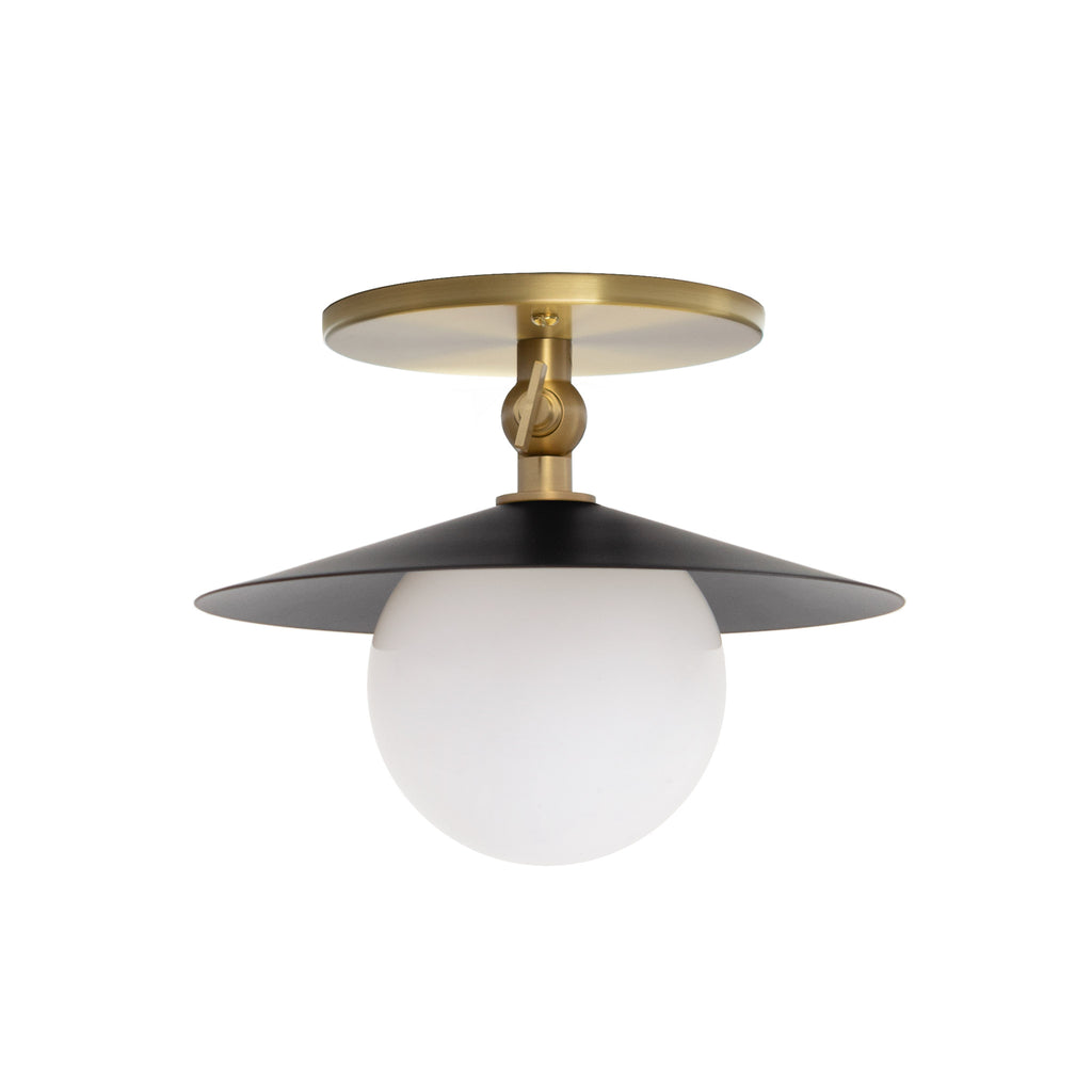 Marie Petite Surface shown in Matte Black with Brass