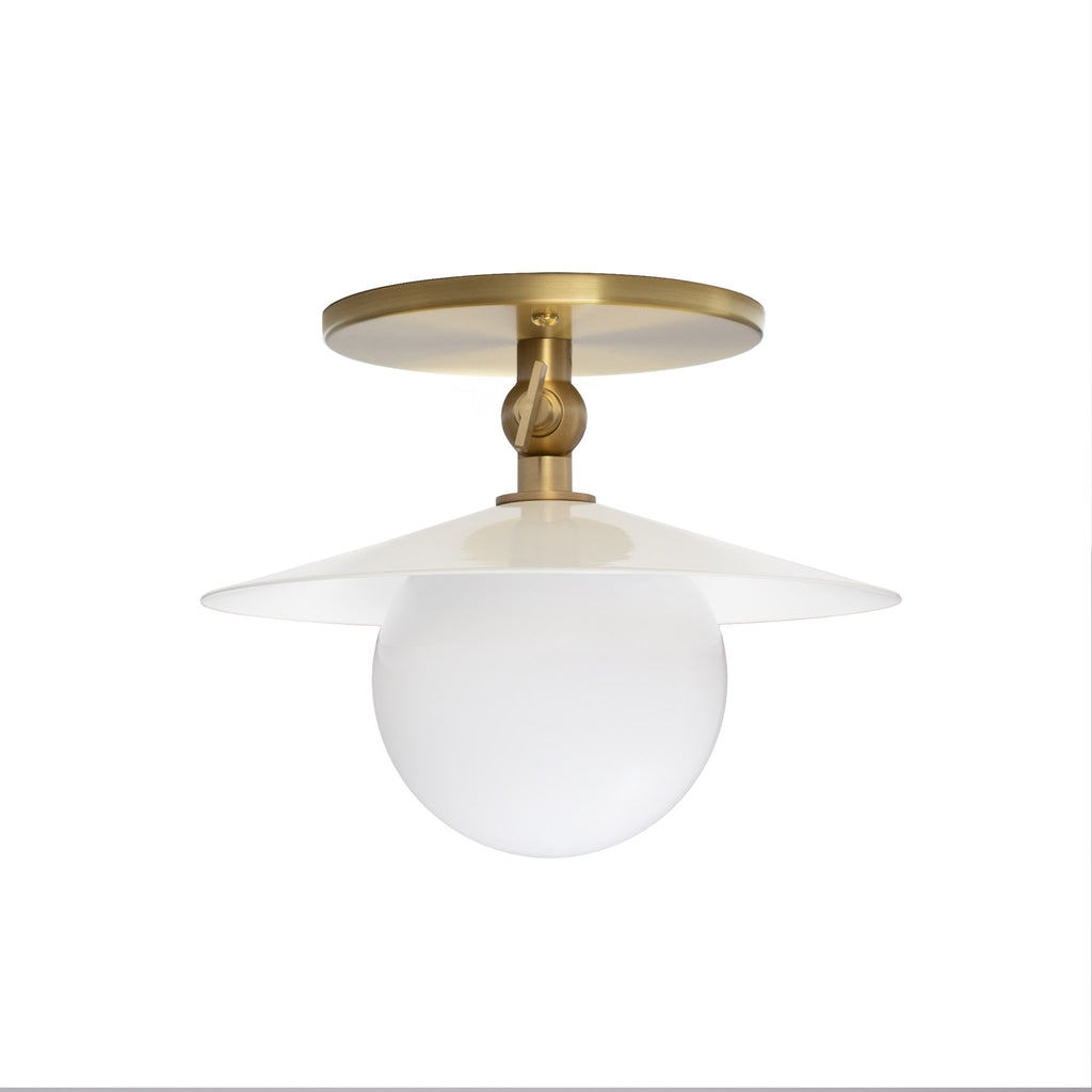 Marie Petite Surface shown in White with Brass