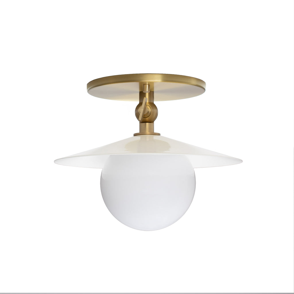 Marie Petite Surface shown in White with Brass