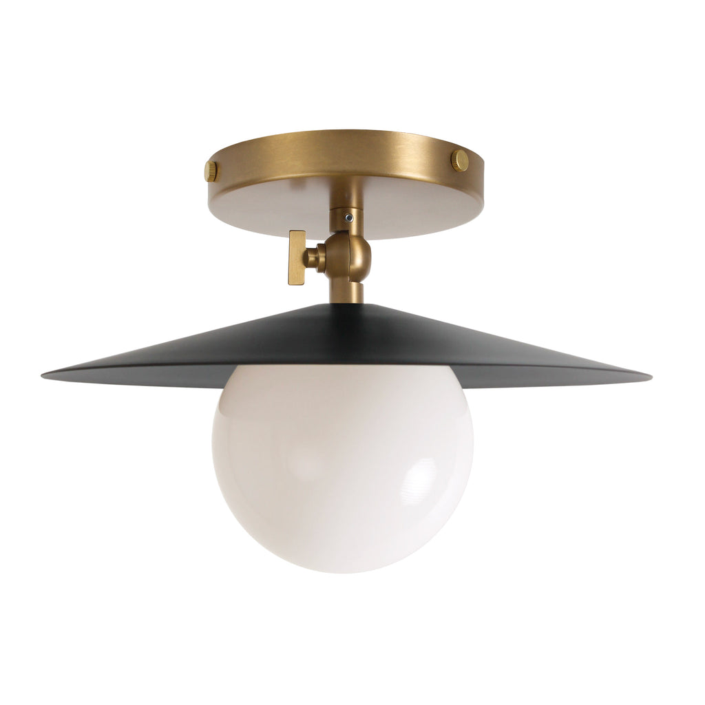 Marie Surface shown in Matte Black with Heirloom Brass