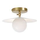 Marie Surface shown in White with Brass