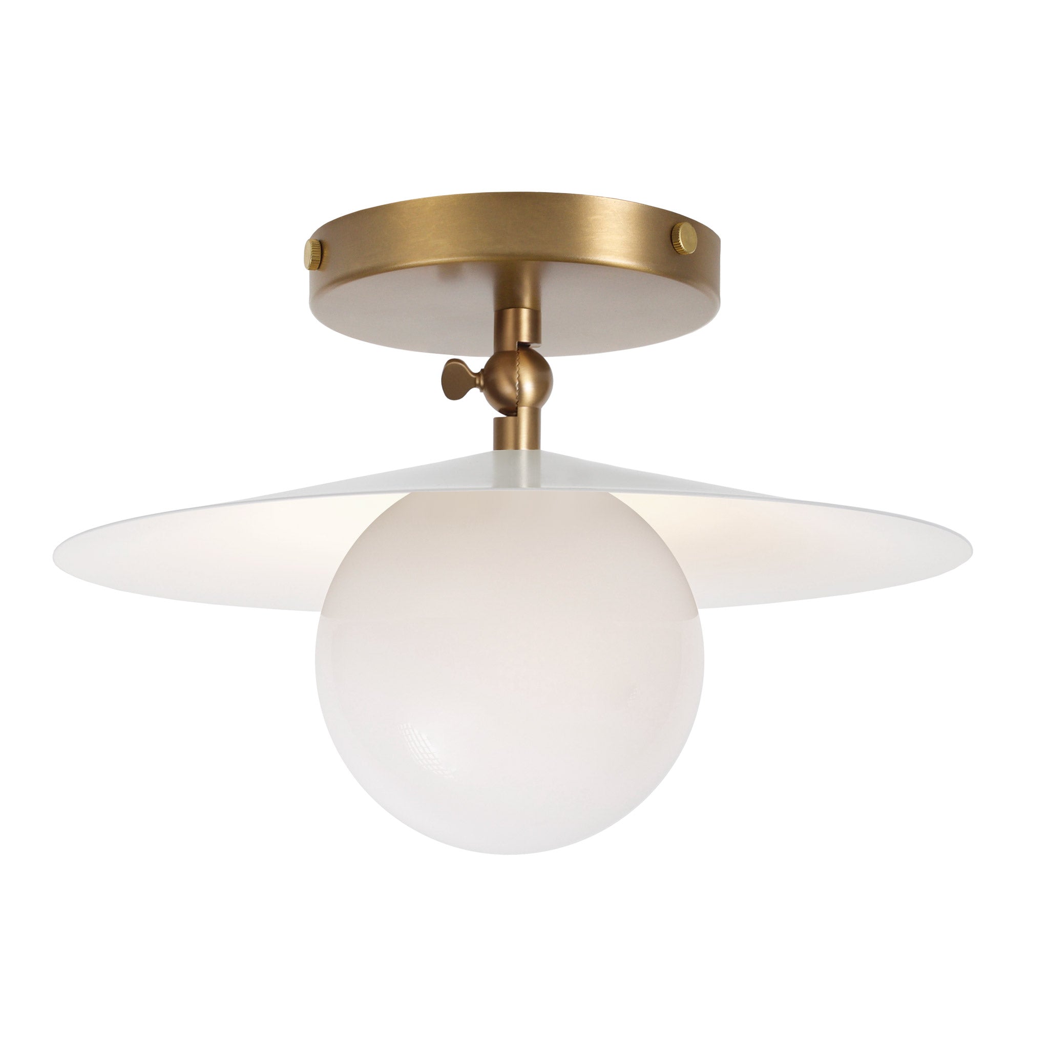 Marie Surface shown in White with Heirloom Brass