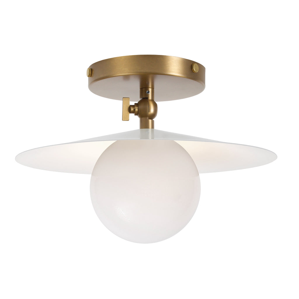 Marie Surface shown in White with Heirloom Brass