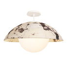 Maru Surface with a Sumi Shade shown in White with a Bone Ceramic canopy