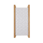 McKenzie Sconce shown in Oak with a Brownstone White Ceramic Finish