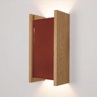 McKenzie Sconce shown in Oak with a Cinnamon Ceramic Finish