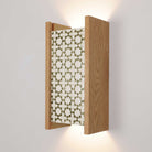 McKenzie Sconce shown in Oak with a Thyme Ceramic Finish