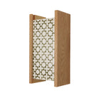 McKenzie Sconce shown in Oak with a Thyme Ceramic Finish