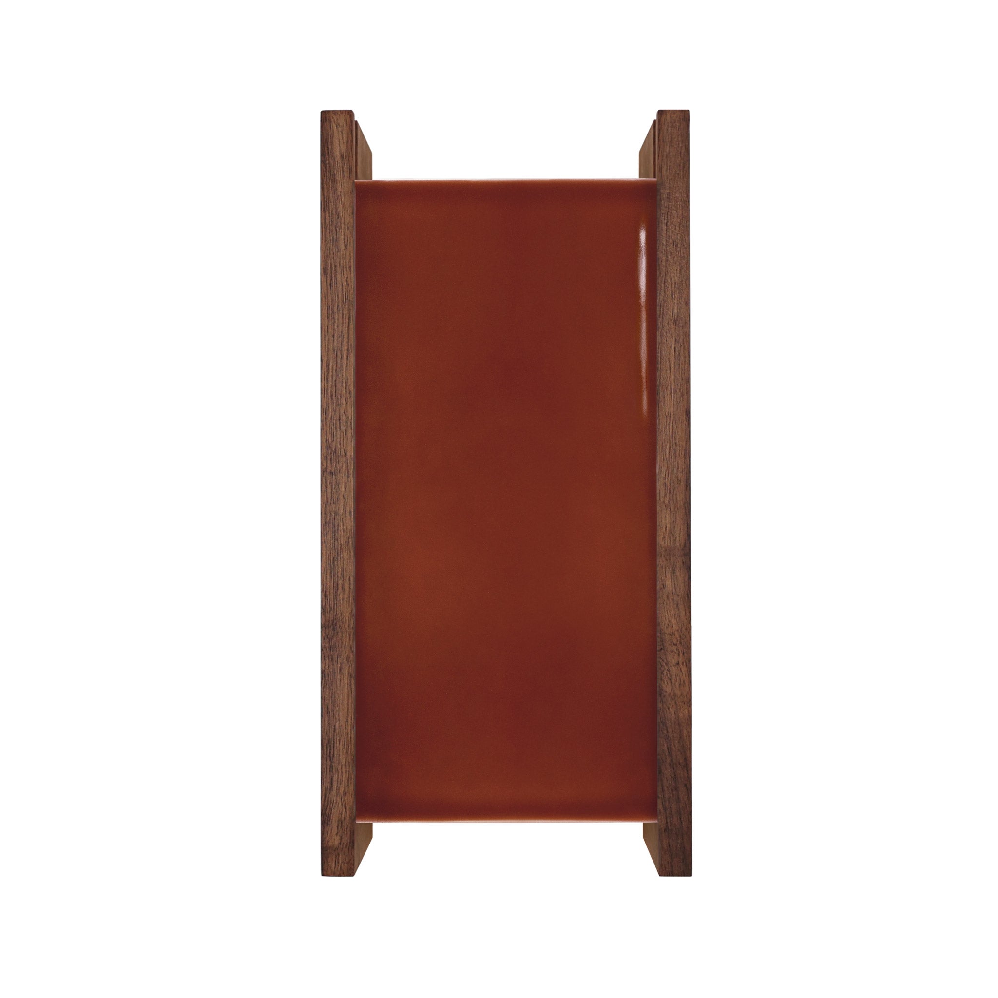 McKenzie Sconce shown in Walnut with a Cinnamon Ceramic Finish
