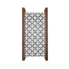 McKenzie Sconce shown in Walnut with an Indigo Blue Ceramic Finish