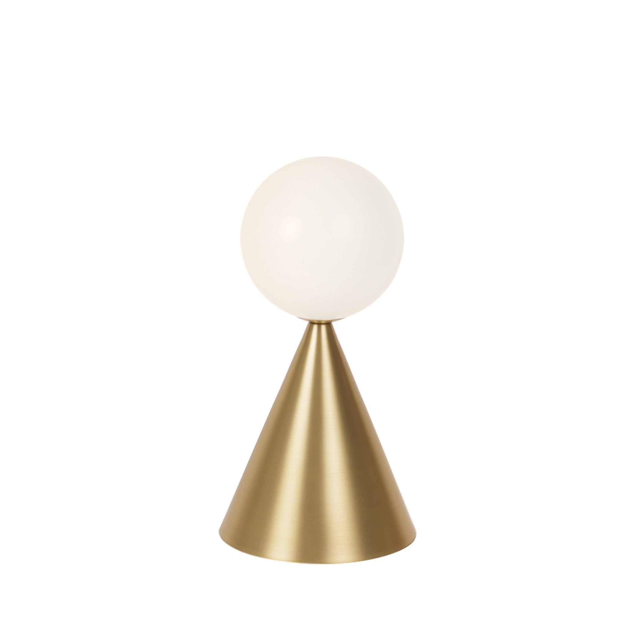 Mini Summit Table Lamp shown in Brass
