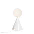 Back View of the Mini Summit Lamp shown in White
