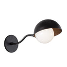 Noor Curve Sconce shown in Matte Black