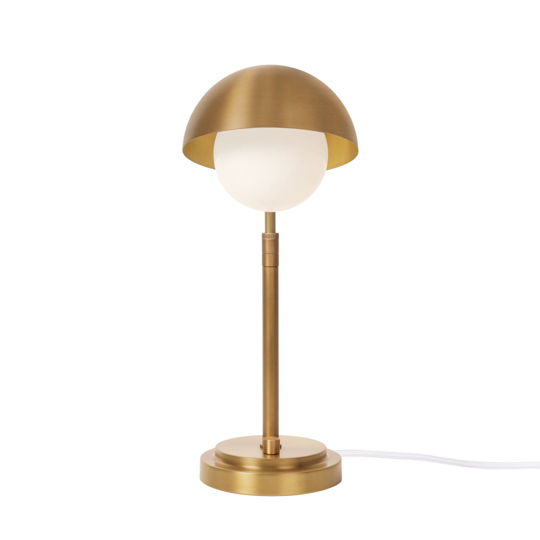 Noor Table Lamp shown in Heirloom Brass
