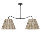 Oxford Grand Double Pendant shown in Graphite Patina with Winfleur Mustard Shades