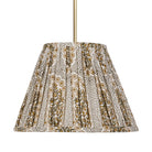 Oxford Pendant shown in Brass with a Winfleur Mustard Shade