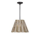 Oxford Pendant shown in Graphite Patina with a Winfleur Mustard Shade