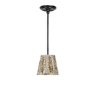Oxford Pendant shown in Graphite Patina with a Winfleur Mustard Shade