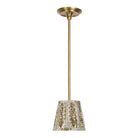 Oxford Pendant shown in Heirloom Brass with a Winfleur Mustard Shade