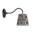 Oxford Petite Sconce shown in Graphite Patina with a Trulli Auburn Shade