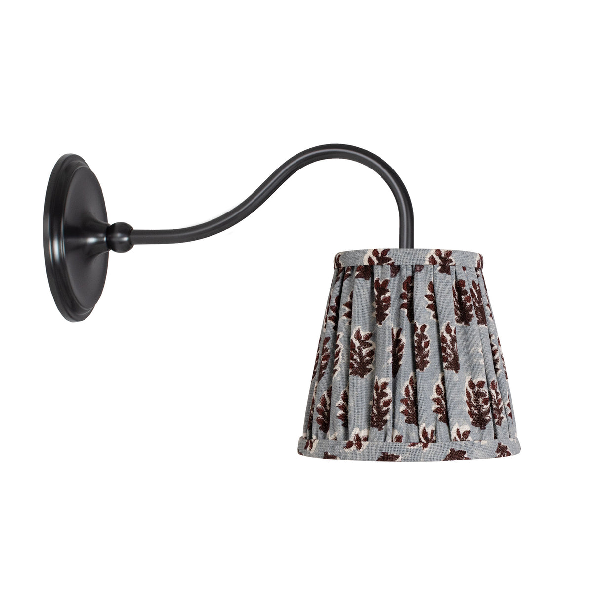 Oxford Petite Sconce shown in Graphite Patina with a Trulli Auburn Shade