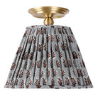 Oxford Surface shown in Brass with a Trulli Auburn Shade