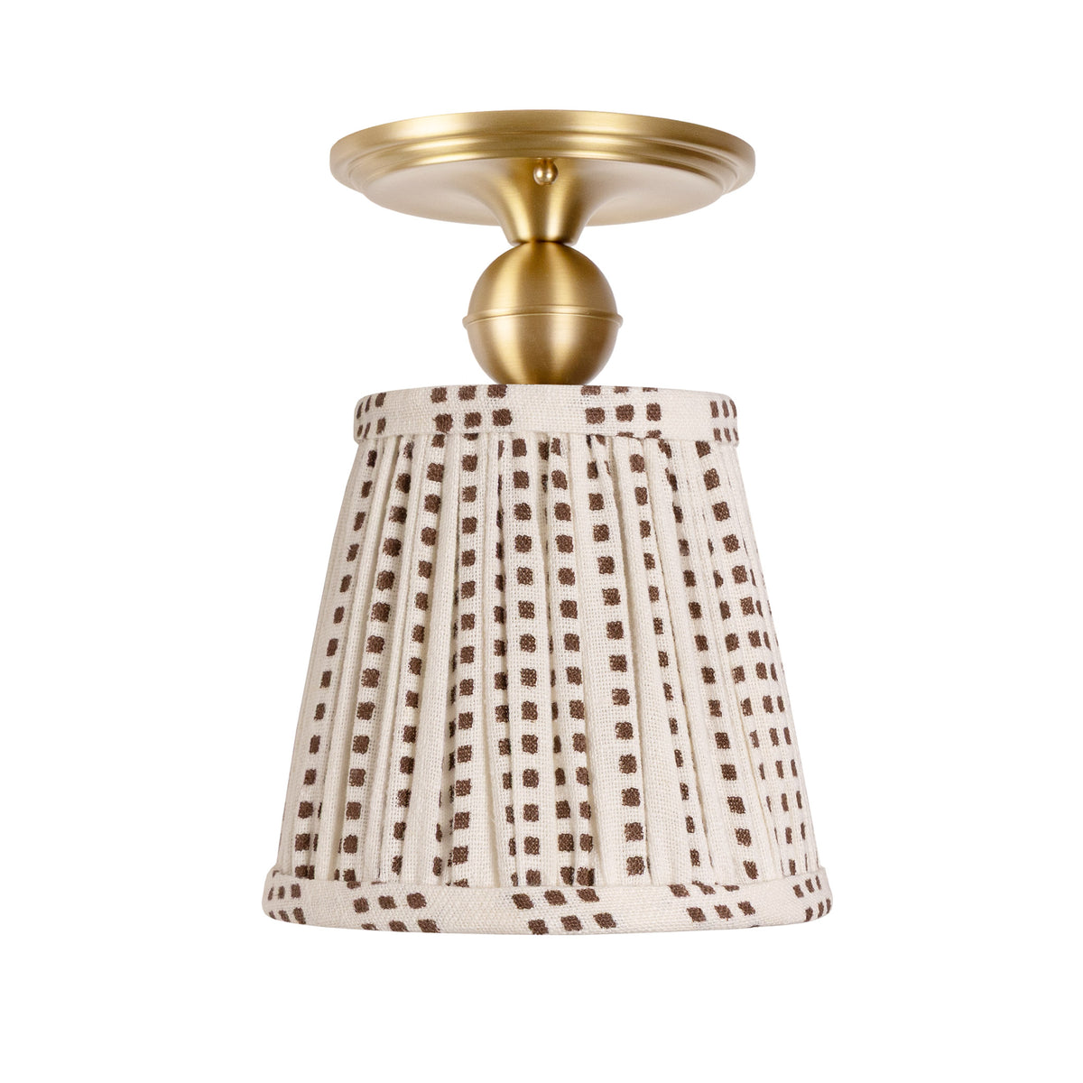Oxford Surface shown in Brass with an Aspen Coco Shade