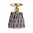 Oxford Surface shown in Brass with a Trulli Auburn Shade