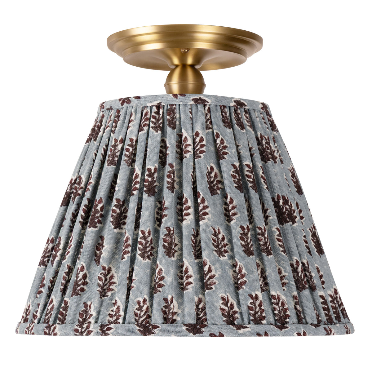 Oxford Surface shown in Heirloom Brass with a Trulli Auburn Shade