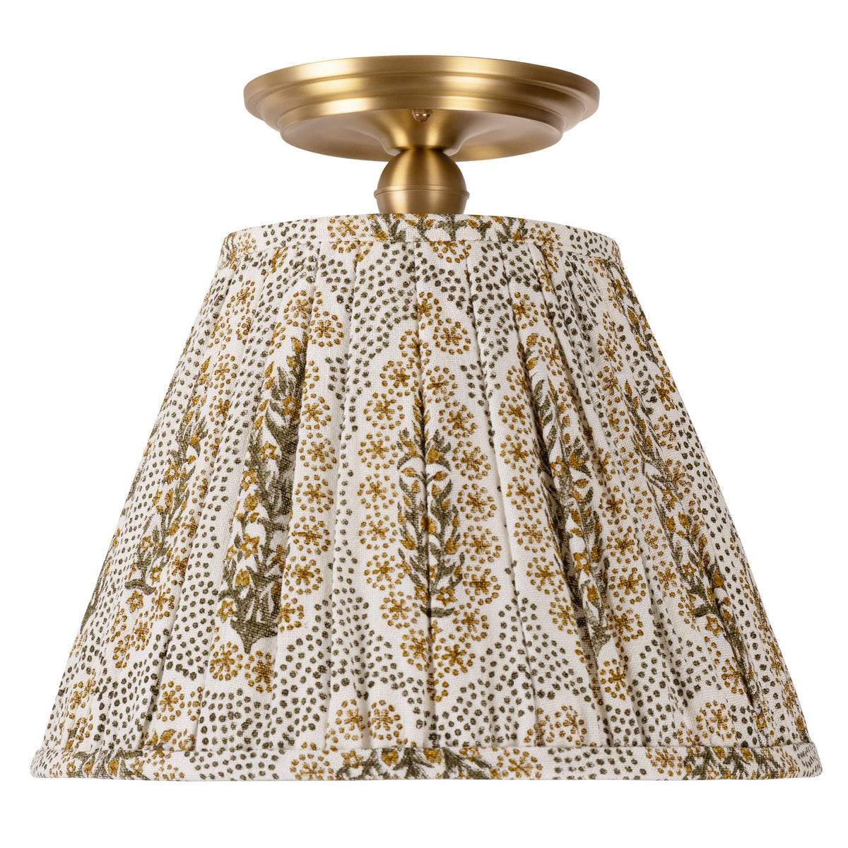 Oxford Surface shown in Heirloom Brass with a Winfleur Mustard Shade