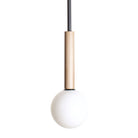 Parker Pendant shown in Maple with Matte Black