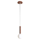 Parker Pendant shown in Walnut with White