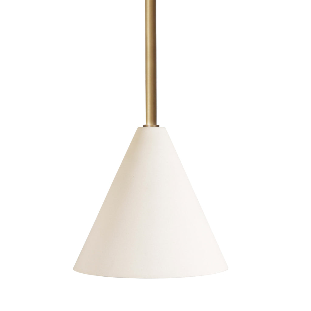 Petra Ceramic Pendant in Hierloom Brass