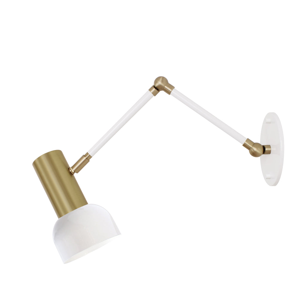 Scout Double Articulated shown in White with Brass Accents