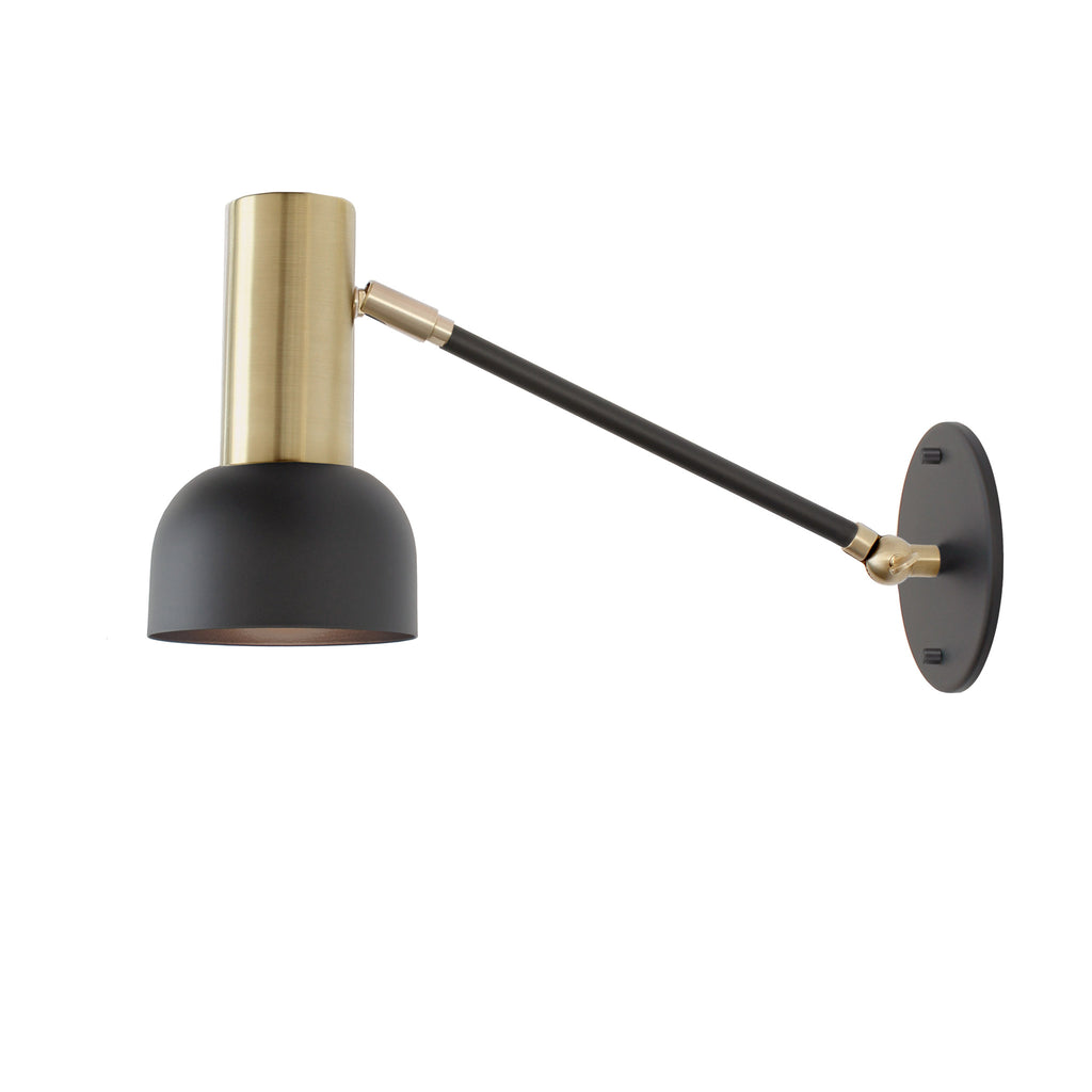 Scout Single Articulated shown in Matte Black with Brass Accents