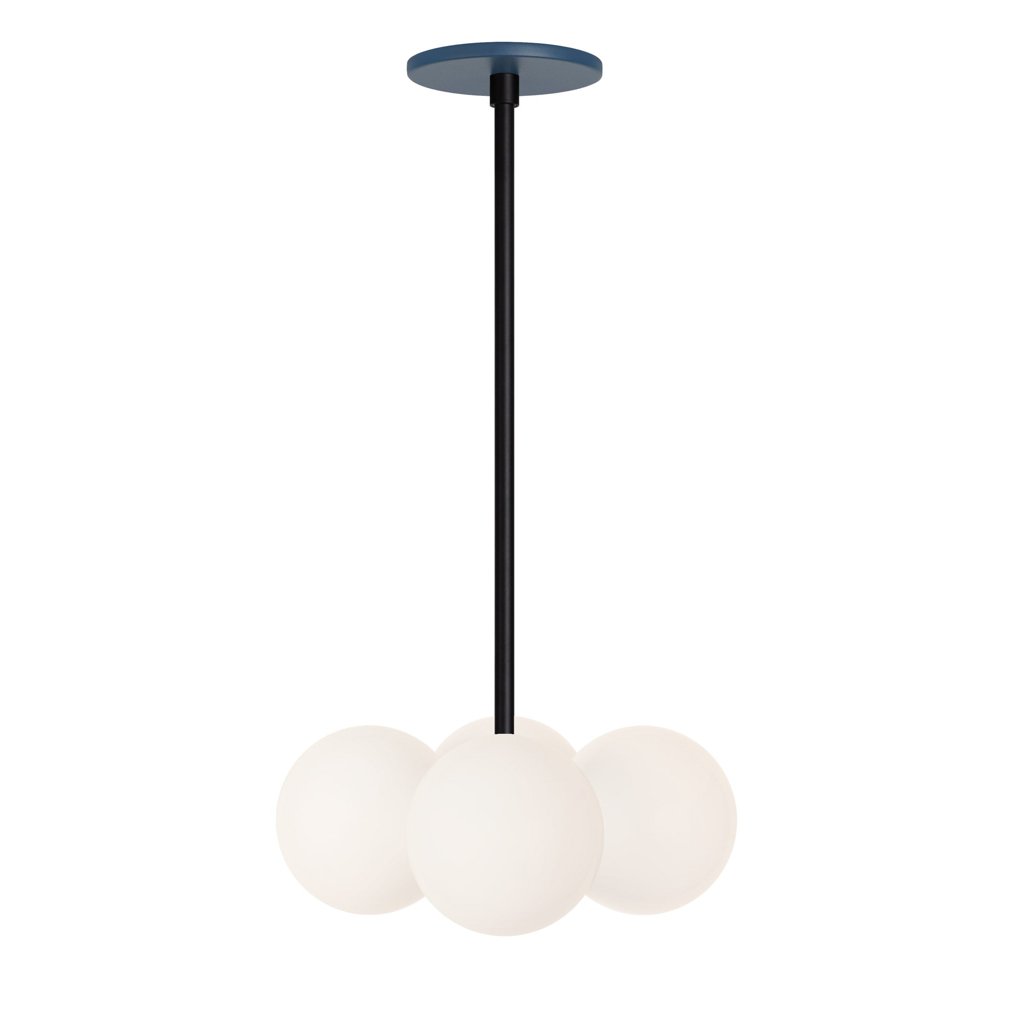 Selene Compass shown in Matte Black with an Ocean Blue Canopy